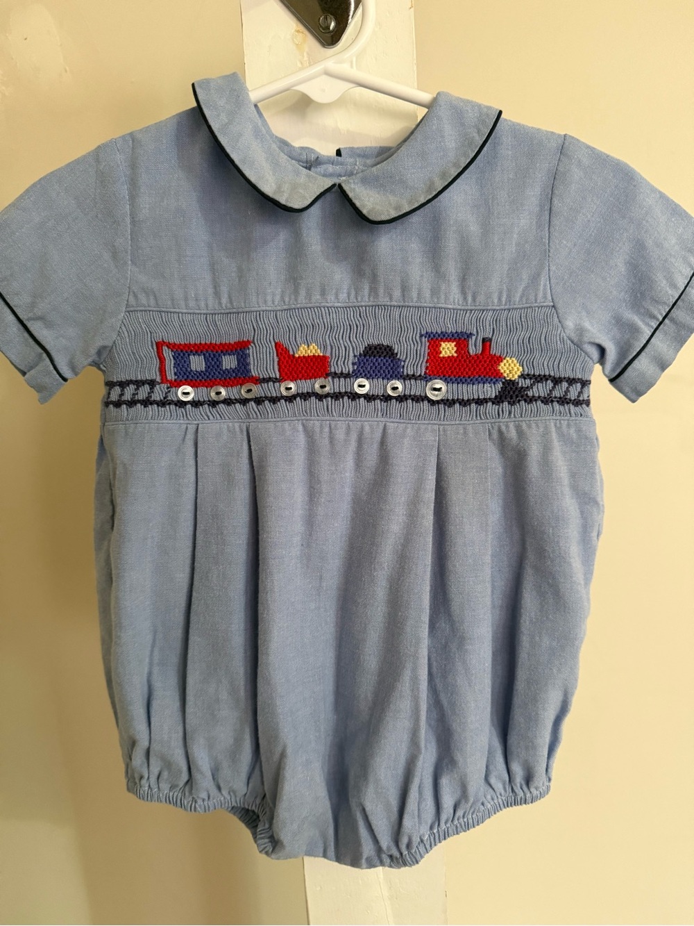 Carriage Boutiques Smocked Train Bubble Romper